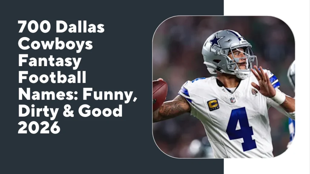 Dallas Cowboys Fantasy Football Names