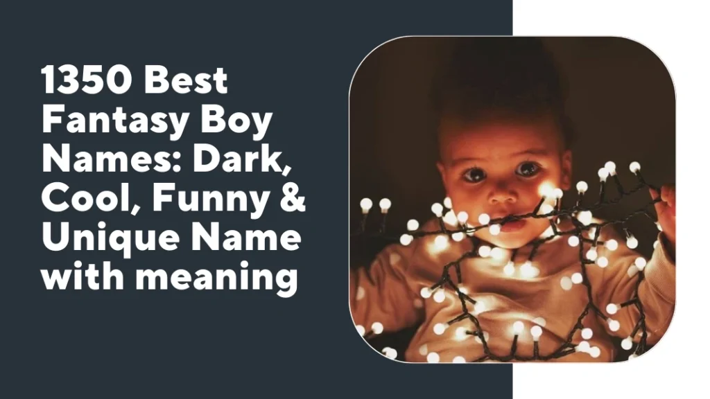 Fantasy Boy Names