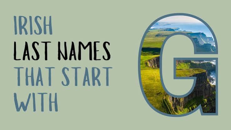 Last Names That Start With G