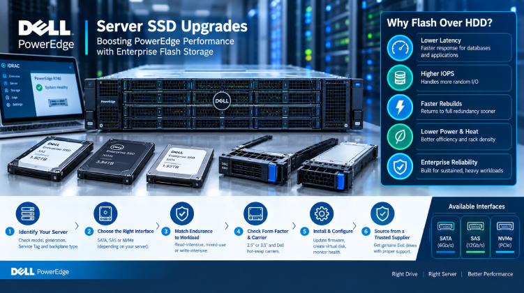Dell Server SSD Upgrades: Boosting PowerEdge Performance with Enterprise Flash Storage